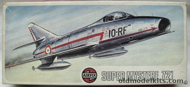 Airfix 1/72 Super Mystere B.2 - French 10-RF or 12-ZQ / Israeli Air Force 325 or 708, 03020-3 plastic model kit